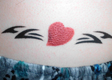 Tribal Heart Airbrush Tattoo