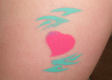 Tribal Heart Airbrush Tattoo