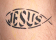 Jesus Fish Airbrush Tattoo