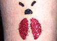 Lady Bug Glitter Tattoo