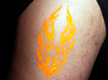 Fire Airbrush Tattoo