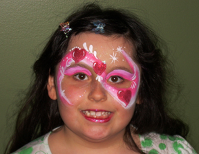 Valentine Princess Face Painting