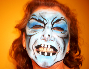 Wicked Witch Face Painting