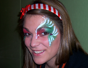 Santa's Helper Face Painting